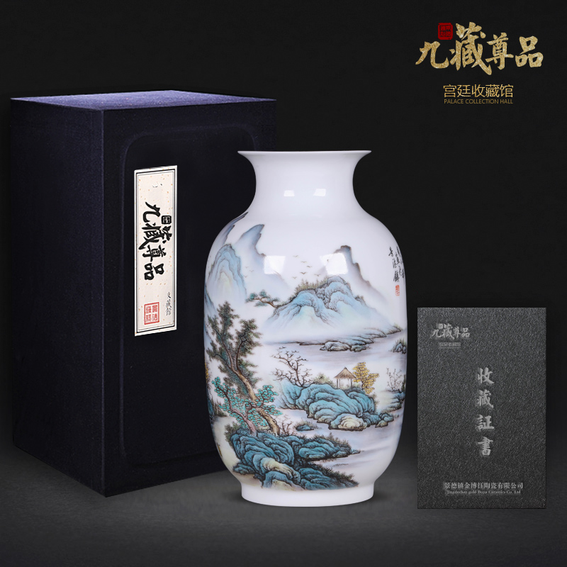 The Master of jingdezhen ceramics new Chinese style hand - made vases furnishing articles sitting room home wine ark, adornment handicraft arranging flowers