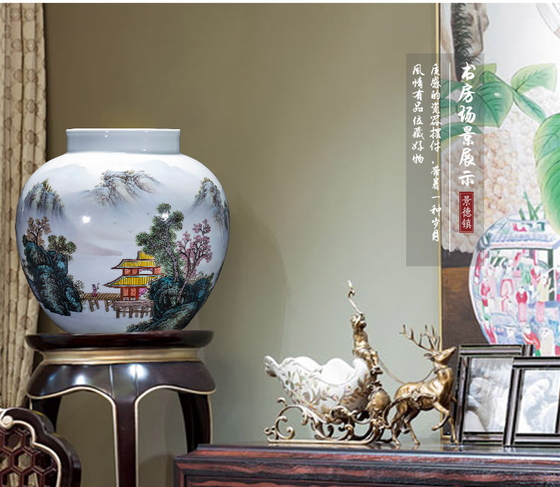 Jingdezhen ceramics shengshi people storage tank decoration decoration crafts soft outfit sitting room between example furnishing articles