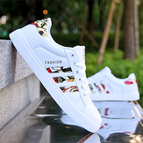 Spring mens shoes flat white shoes Korean style trendy mens casual shoes white sneakers mens versatile sports shoes