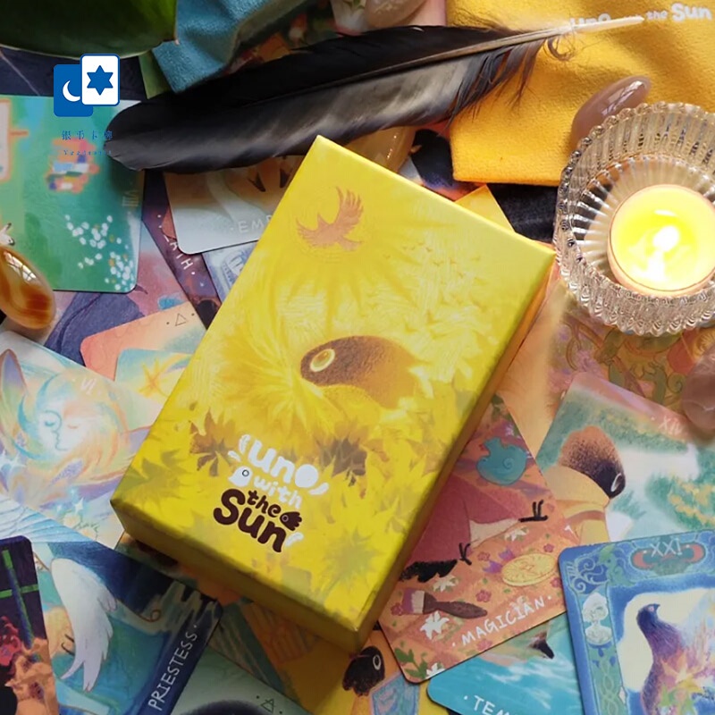 Original Authentic Uno and Sun Tarot Cards, Nearly Wei-Tai System, Board Game Cards