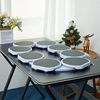 Long Table Turntable for Home Use, Rotating Dining Table Turntable, Rectangular Long Table Special Dining Plate, Hot Pot Rotating Tray, Small Turntable