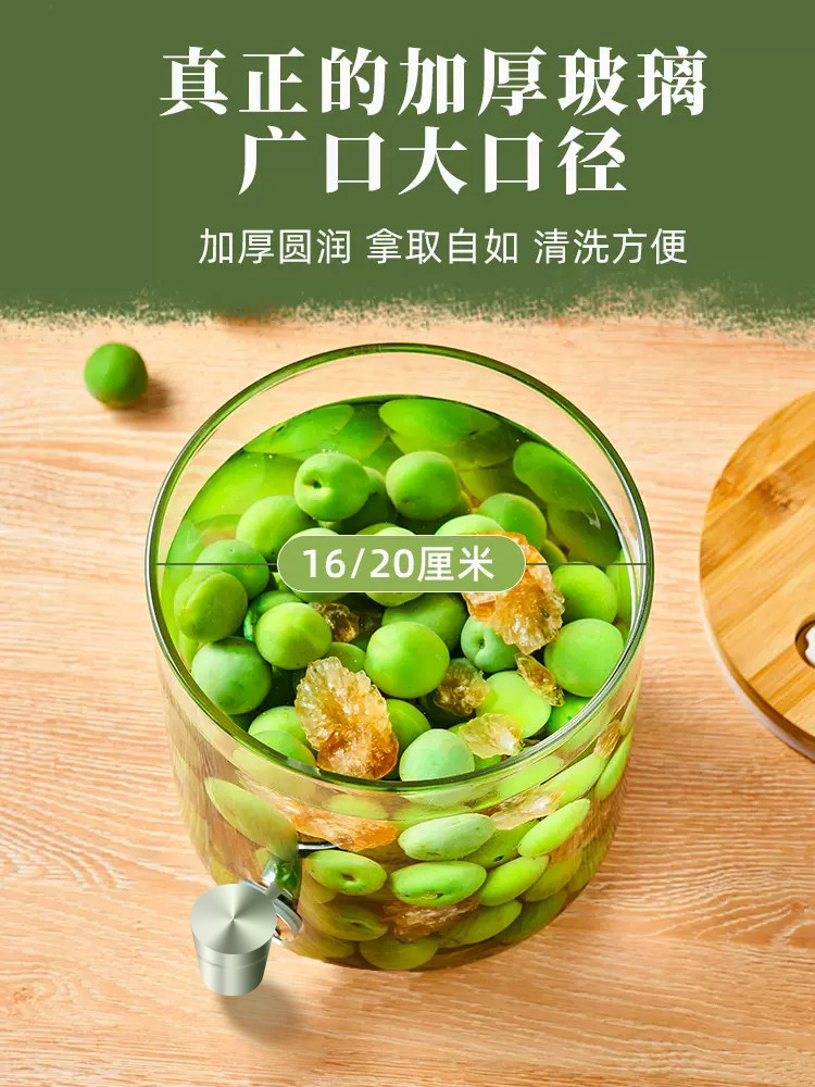 High Borosilicate Glass Wine Bottle, Special Wine Bottle, Empty Bottle, Sealed Jar, Green Plum, Bayberry, Homemade Fruit Wine Container, Wine Jar