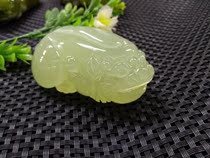 Liaoning Xiuyan jade Pixiu Pixiu Pichu handle pieces hand play pieces tea pet small ornaments Pure hand carved handle play