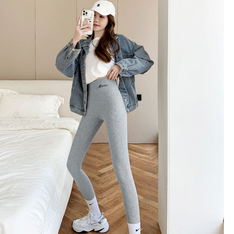 Yoga pants Summer slim fit women 2023 new small subtagey underpants High waist collection Hip Grey Fitness Long Pants-Taobao