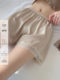 Lace safety pants for women, anti-exposure, non-curling, loose, wearable pajamas, white ice silk leggings, thin shorts