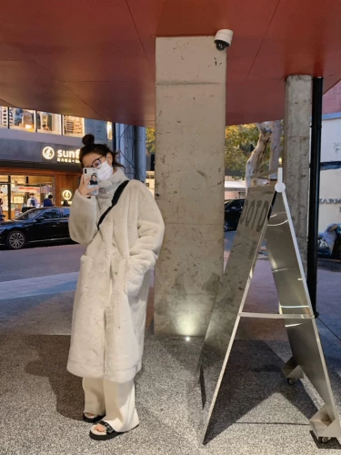 Зимняя бархатная длинная куртка, в корейском стиле, средней длины