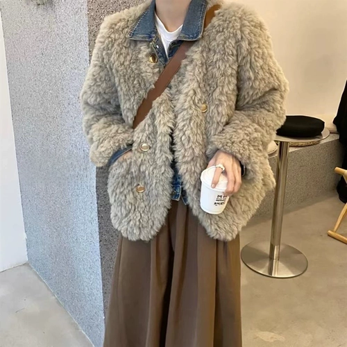 Зимняя куртка, цветной пуховик, в стиле Шанель, 2023, подходит для подростков, свободный крой, оверсайз, увеличенная толщина