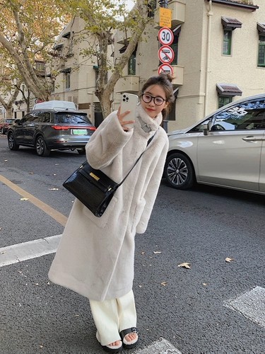 Зимняя бархатная длинная куртка, в корейском стиле, средней длины