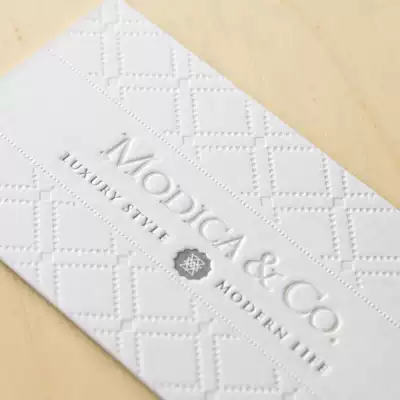 Fashion high-end thick cotton paper business card production design hot stamping concave creative Full Plate Color Printing personalized custom bag