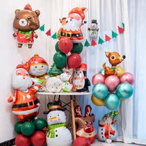 Christmas Balloon Party Decoration Balloon Scene Arrangement Christmas Balloon Christmas Tree Snowflake Aluminum Film Balloon