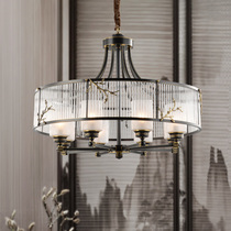 New Chinese style creative designer all-copper lamp New living room dining room modern Chinese style personality simple light luxury chandelier