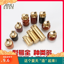 Zorro Kerosene Lighter Boutique Red Wood Pure Copper Mini-Style Grinding Wheel Retro Wood Shell Boyfriend Custom Gift