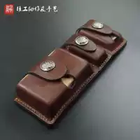 Портсигар ручной работы, зажигалка, чехол, кожаная поясная сумка, делается под заказ