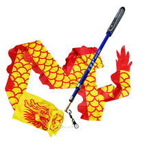 5 7 meters 9 meters diabolo dragon fitness adult telescopic long pole color strip dragon dance dragon dance ribbon cylindrical scale dragon