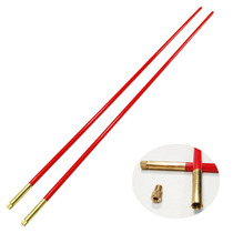 6mm stretch kong zhu gan body steel head rod rotation inclined hole head rod with the anti-threaded through-hole shaking Rod monopoly