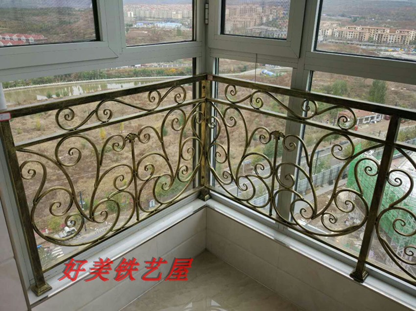 Eurostyle Iron Art Guard Rail Railing Stairway Armrest Floating Window Railing Loft loft Fence Balcony Hallway Guard Rail