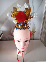 Drama headdress Purple gold Crown Qi Heavenly Sage Sun Wukong Headdress Jia Baoyu Headdress Ling Zuo Feather Monkey King Headdress