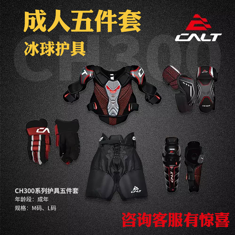 Adult ice hockey protective equipment Five-piece set of roller skating hockey equipment Dry ice hockey chest gloves fall pants