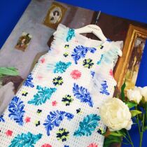  Diary of princess 2019 Girls Summer Dress Skirt Girls Dress Embroidered Lace Dress