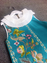 Diary of princess Childrens Clothing Girls Classical Embroidered Asymmetrical Dress Sundress