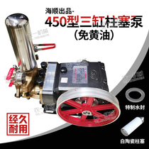 High pressure medicine machine Haishun 450 type agricultural plunger pump 150 type high power Alpine water supply farm Flushing