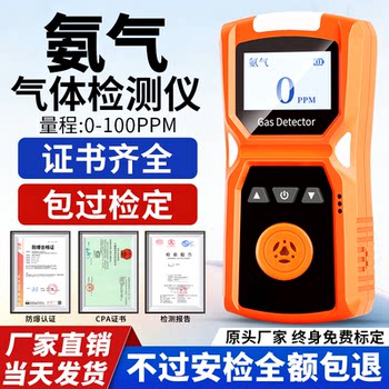 Ammonia Gas Detector for Farms, Pig Farms, and Chicken Coops, Portable Gas Alarm for Limited Spaces with Nh3 Content Concentration Monitoring