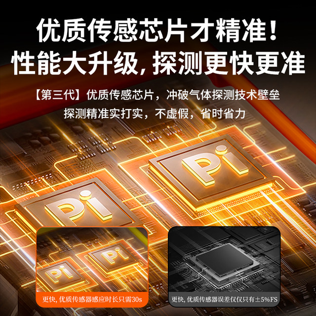 Four-In-One Gas Detector Portable Multi-Function Alarm 4-in-1 Harmful Gas Concentration Detector