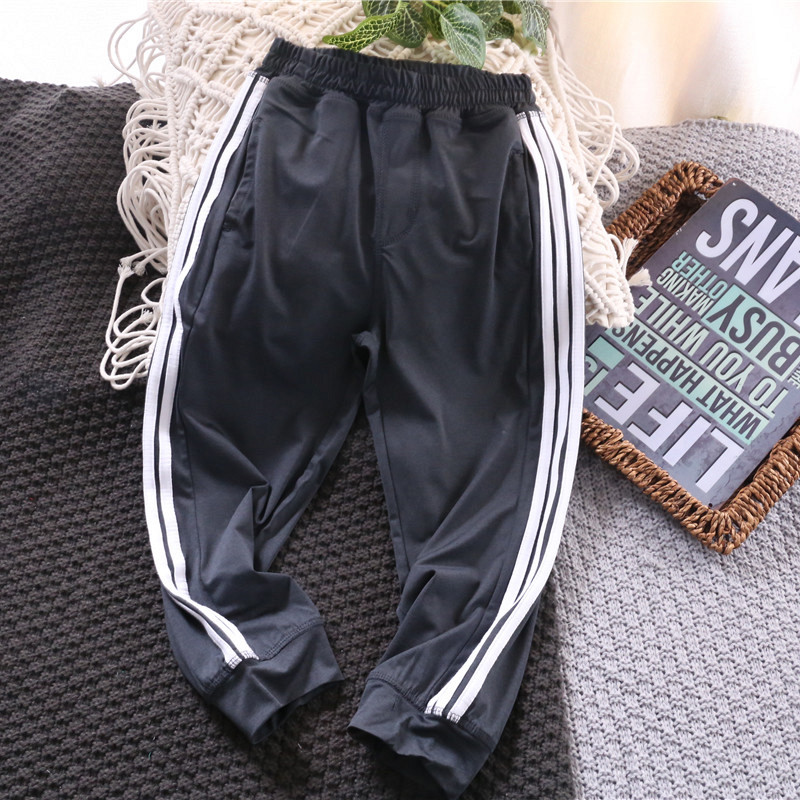 Mỏng boy sweatpants khô nhanh childrens chống muỗi quần bên dải 2020 mùa hè mới chân trẻ em lớn vừa và quần điều hòa không khí.