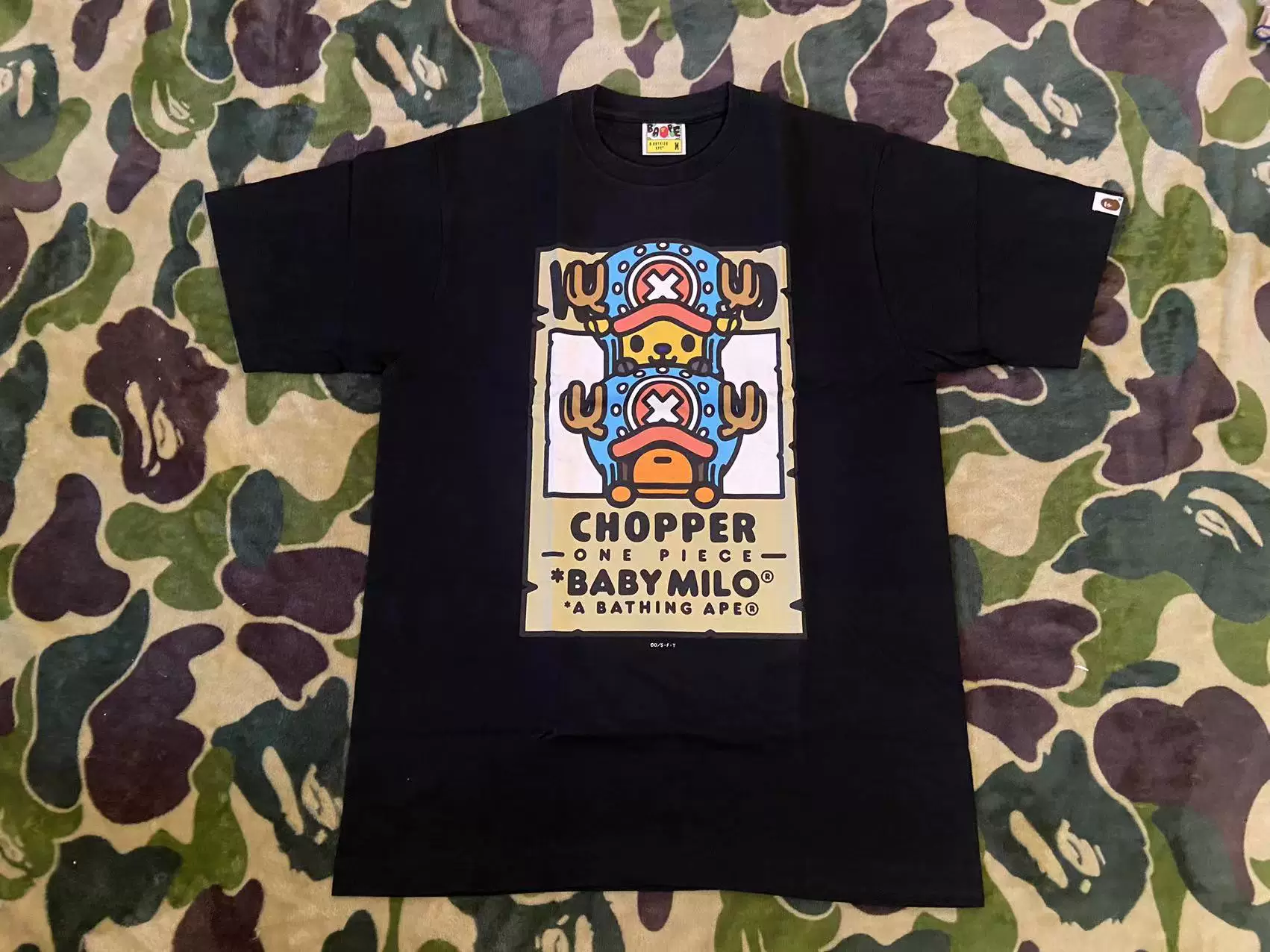 Спот суперлимитированная BAPE X Onepiece One Piece United Name короткий рукав футболка японского дизайна