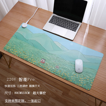 Cute Mega Fever Tabletop Heating Mat mouse pad Electric Hot Plate Cartoon Desk Girls Warm Hands Computer Warm Table Mat