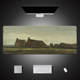 Van Gogh Art Illustration Waterproof Large Trendy Fashionable Mousepad, Desk Mat (5mm, 900x400mm)
