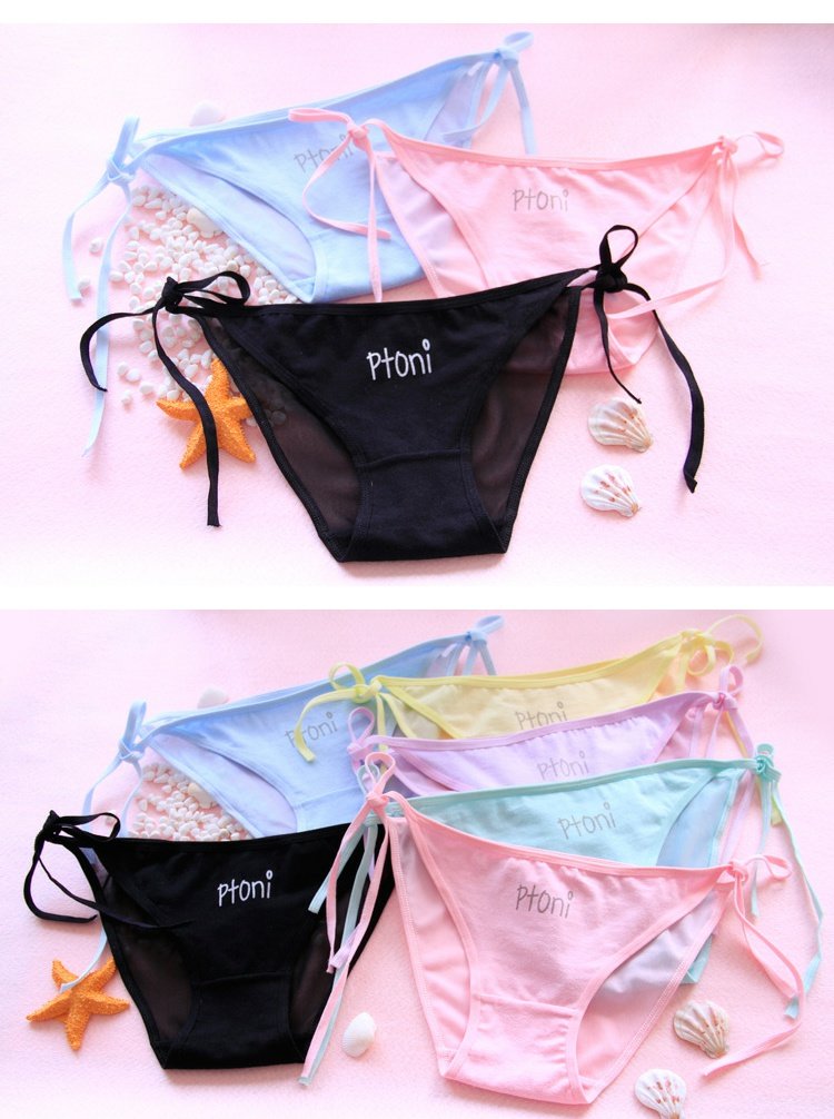 Dây đeo rỗng ruột gợi cảm của phụ nữ micro tóm tắt lưới quần lót nữ thắt lưng cotton thấp 裆 cô gái bán buôn quanlotnamsexy