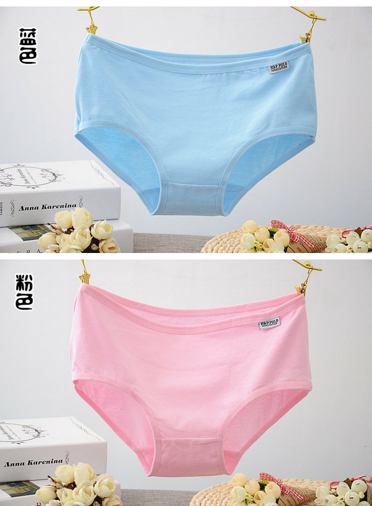 Túi dễ thương hông thoáng khí cotton sinh viên eo lớn kích thước ít cô gái bông nữ tam giác nữ đồ lót phụ nữ bán buôn quần lot nữ