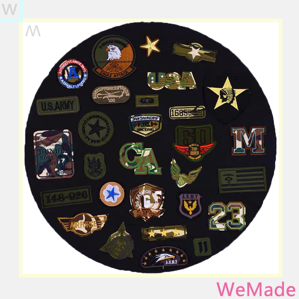 Fashion Camouflage Self-adhesive patch patch patch cloth pants down jacket decoration repair subsidy flower army green patch patch