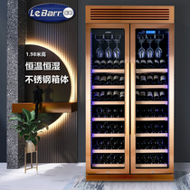 LeBarr Le Bar Red Wine Cabinet Thermostatic Constant Wet Home commercial Embedded red wine cabinet Double open door ice bar Custom