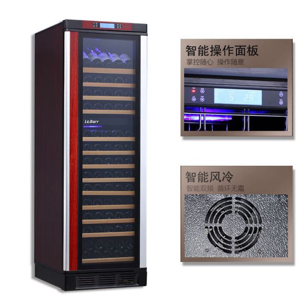 tủ để rượu vang Thanh nhạc LeBarr L168D-C máy nén nhiệt độ đôi rượu làm mát tủ lạnh rượu vang tủ đá thanh đề nghị phổ biến tủ rượu treo tường bằng kính