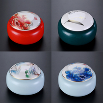 Ceramic tea cans large and small sealed cans household Puer tea storage tanks storage of Chinese tea boxes tea cans