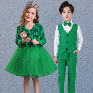 girls princess ballet chorus dresses Children performance clothes girls Princess pengpeng skirt primary school children chorus kindergarten boys dance performance clothes