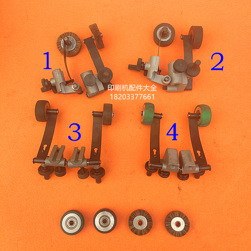 Kobori paper pressing wool wheel paper pressing rubber wheel assembly Roland Heidelberg split paper conveying table paper pressing wheel four-open paper feeding wheel