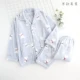 Flannel đồ ngủ quần phụ nữ mùa thu và mùa đông nam nữ dày ấm kích thước lớn lỏng lẻo cặp đôi dịch vụ nhà bộ mặc nhà