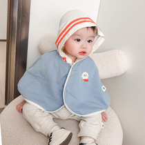 British Next Red childrens cloak spring and autumn 1-2-3 years old baby going out cloak cartoon hooded newborn