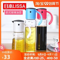 Japanese-style lissa eagle beak glass leak-proof oil pot home automatic opening and closing flap sauce vinegar bottle oversized oil tank kitchen