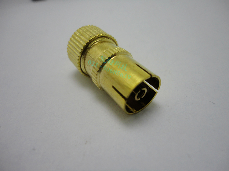 Cable TV Plug Bamboo Festival Mother Head RF Notre Dame closed-circuit digital TV Radio Frequency Mother plug 9 5 Mother's head gold plated