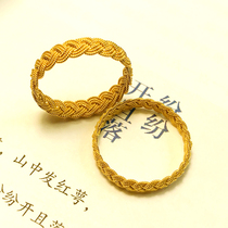 (Xiong Jia New Year Special) Wide Edition Ring Chinese Old Traditional Yanjing Eight Never Flower Silk Pinch Process