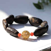 (Bear family jewelry) Dara dried agarwood small leaf rosewood Taihang cliff cypress Huanghuali 108 more laps