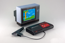 Childrens puzzle DIY stereo manual manual recall of Sega game console 3D paper - art paper toy