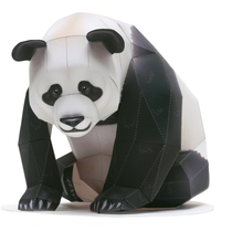 Childrens puzzle DIY stereo manual manual simulation animal doll giant panda 3D paper - based model paper art toy