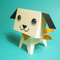 3D Paper Die Solid Puzzle Model Diy Hand Folded Paper Children Toy Cartoon Animal Paper Box Dog Pet Pooch