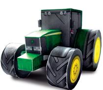 3D Paper Die Solid Puzzle Model Diy Hand Folded Paper Children Puzzle Toys Life Tool Tractor Car Mold