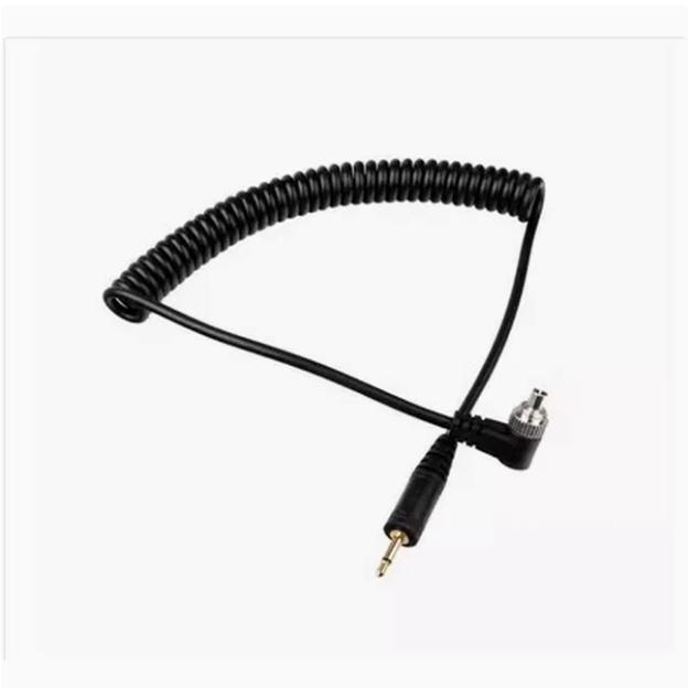 闪光灯PC同步触发线pc-2.5 PC线PC公头转2.5mm插头引闪线30-100cm
